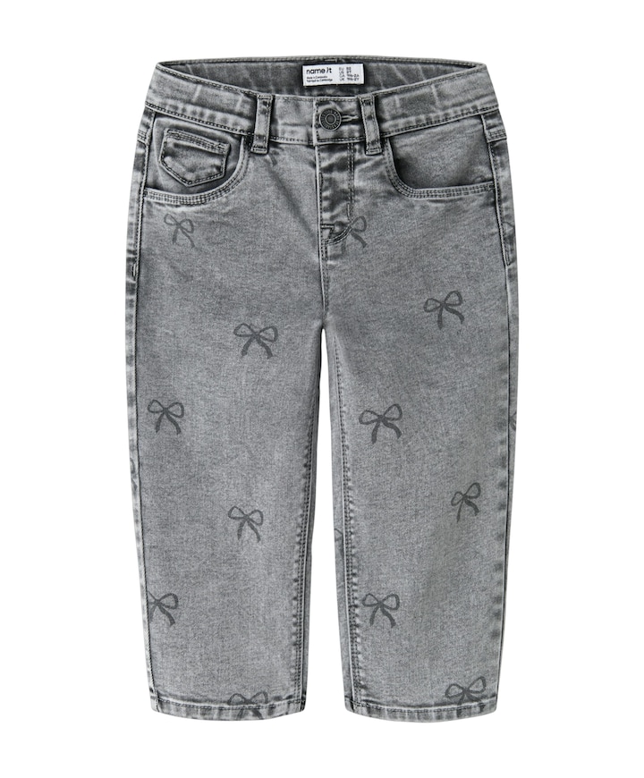 NMFBELLA MOM SHAPED JEANS 3555-ON F meisjes jeans grijs