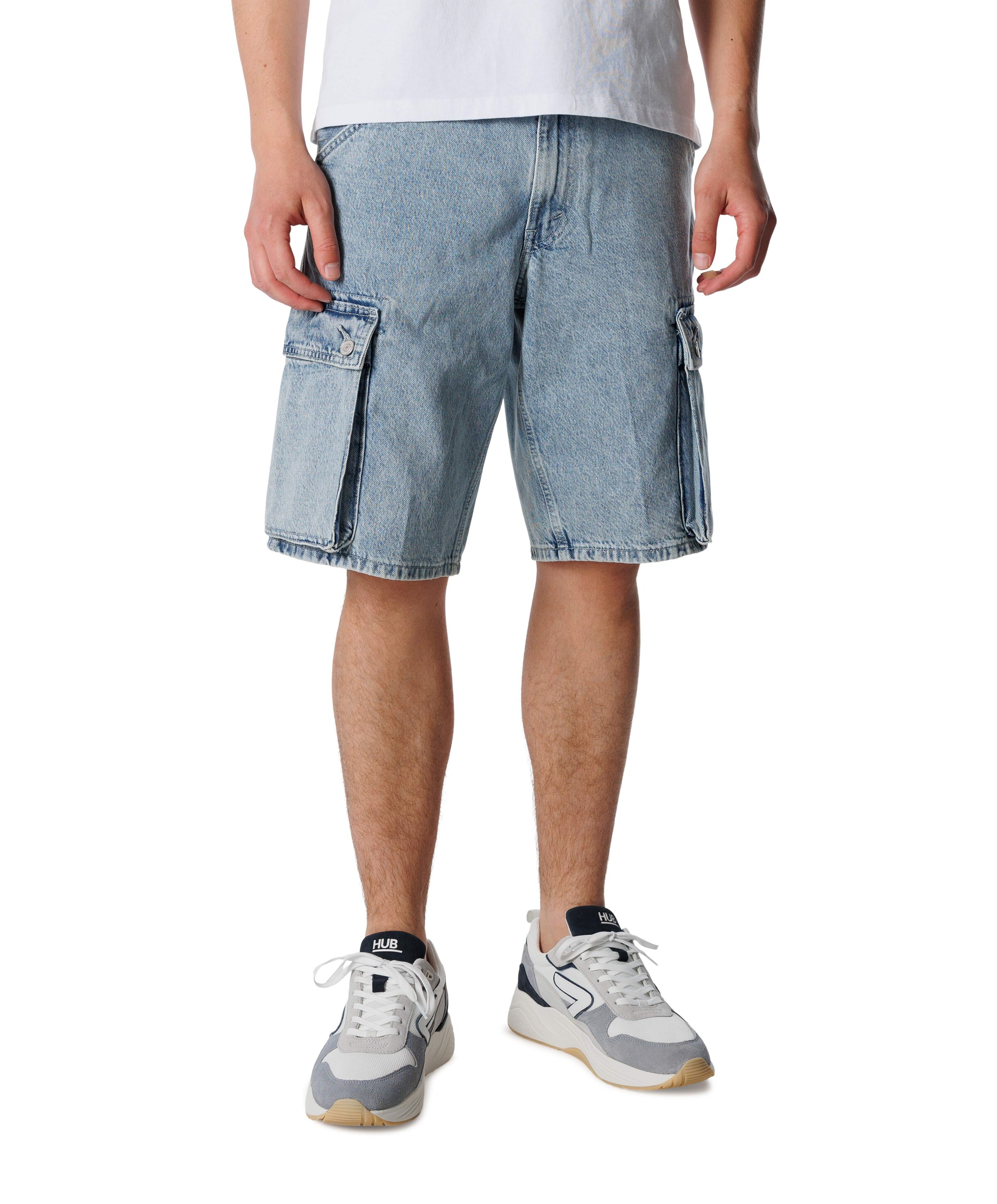 478 Baggy cargo shorts blauw