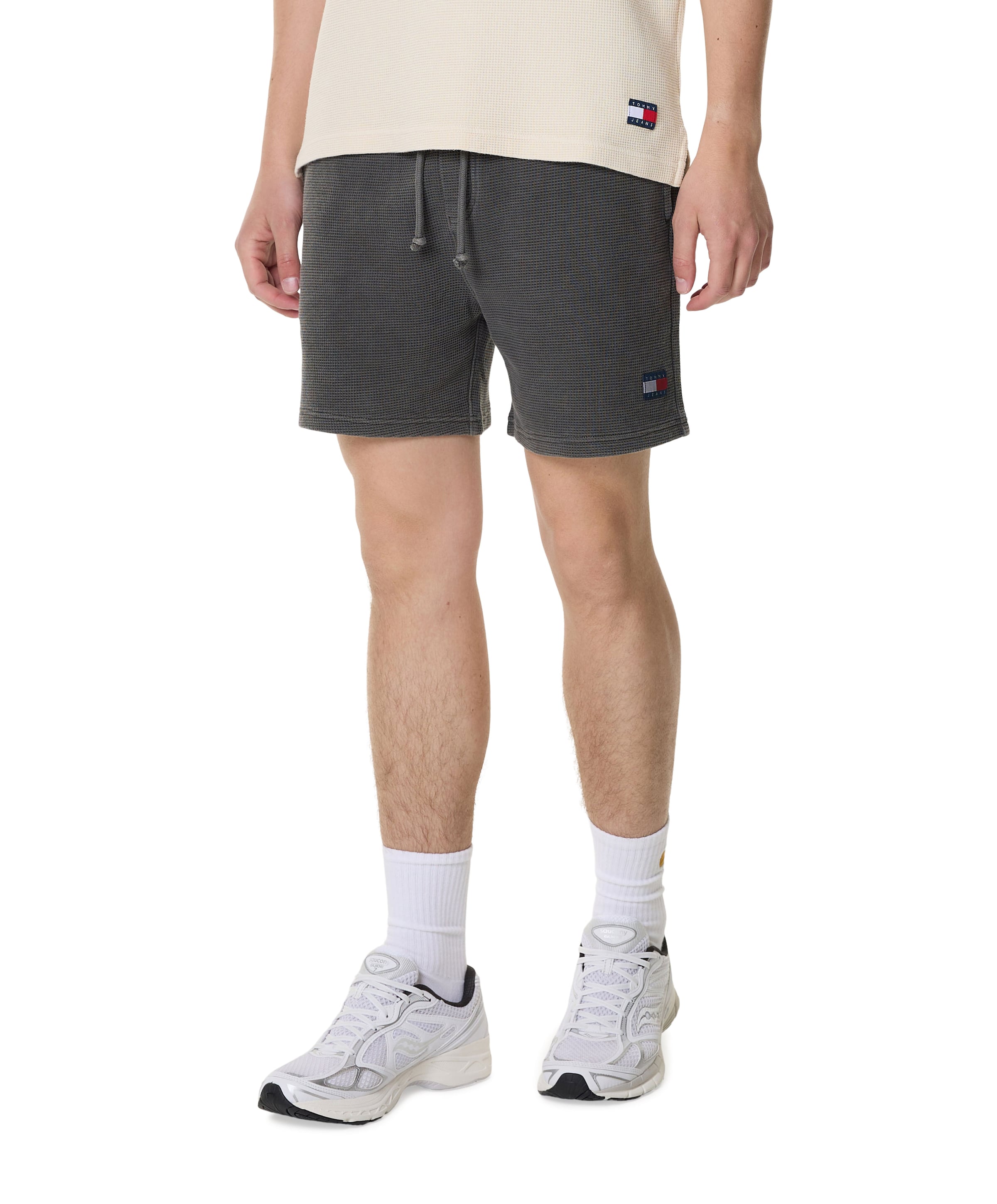 TJM WASHED WAFFLE BEACH SHORT heren korte broek grijs
