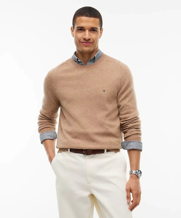 Heren trui beige