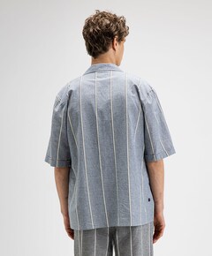 Heren overshirt blauw
