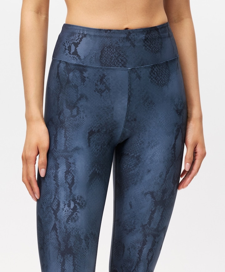 Printed High Waist Tights dames tights grijs