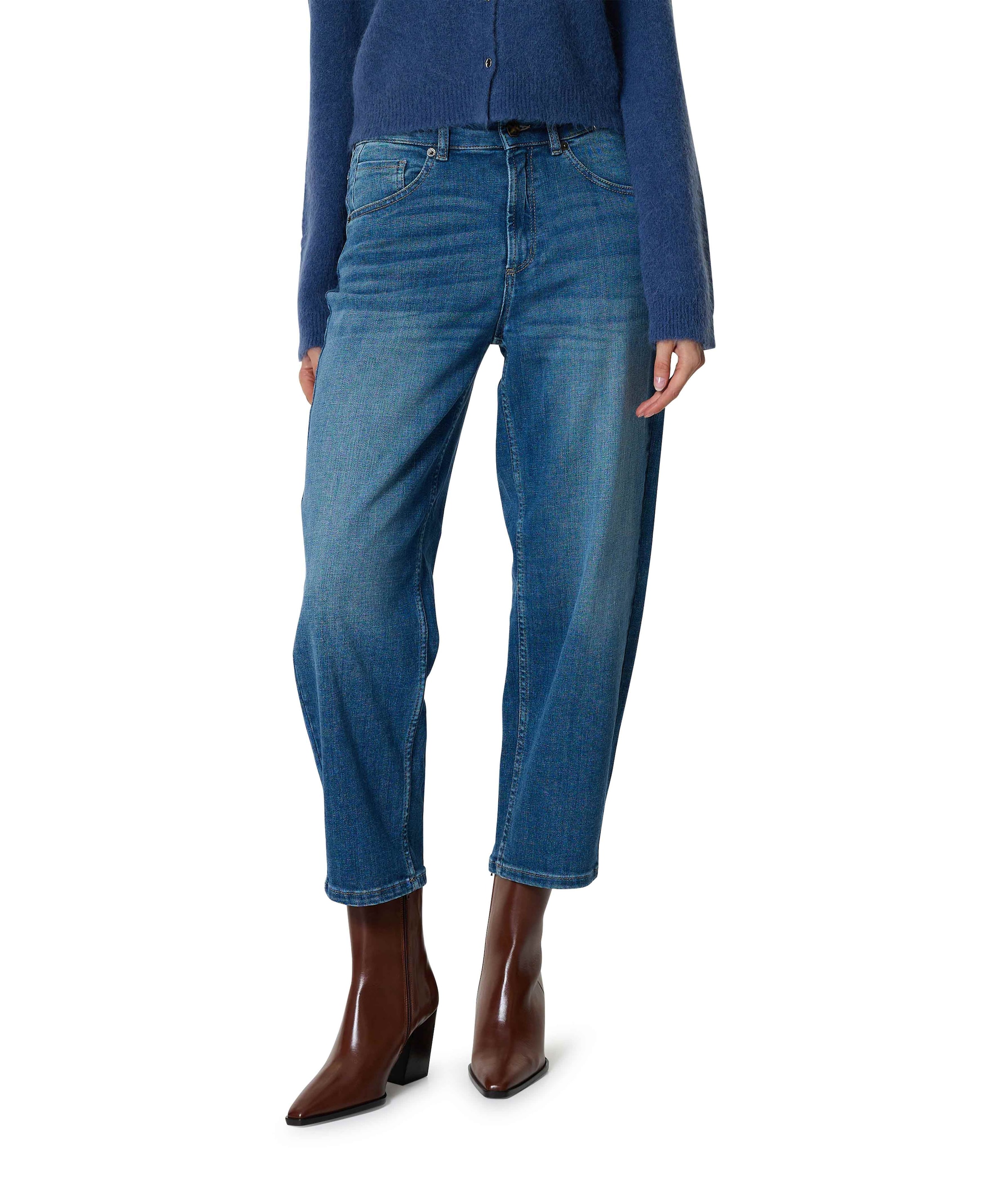 Liv Barrel 7/8 dames jeans blauw