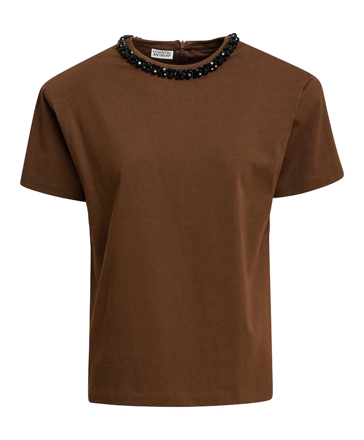 Dames T-shirt bruin
