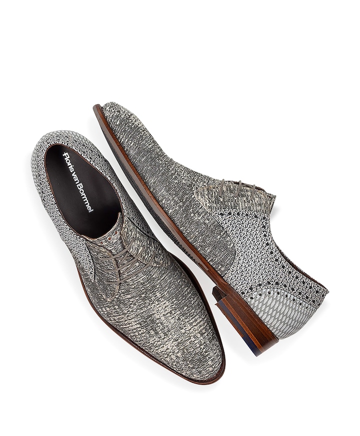 heren veterschoenen grijs