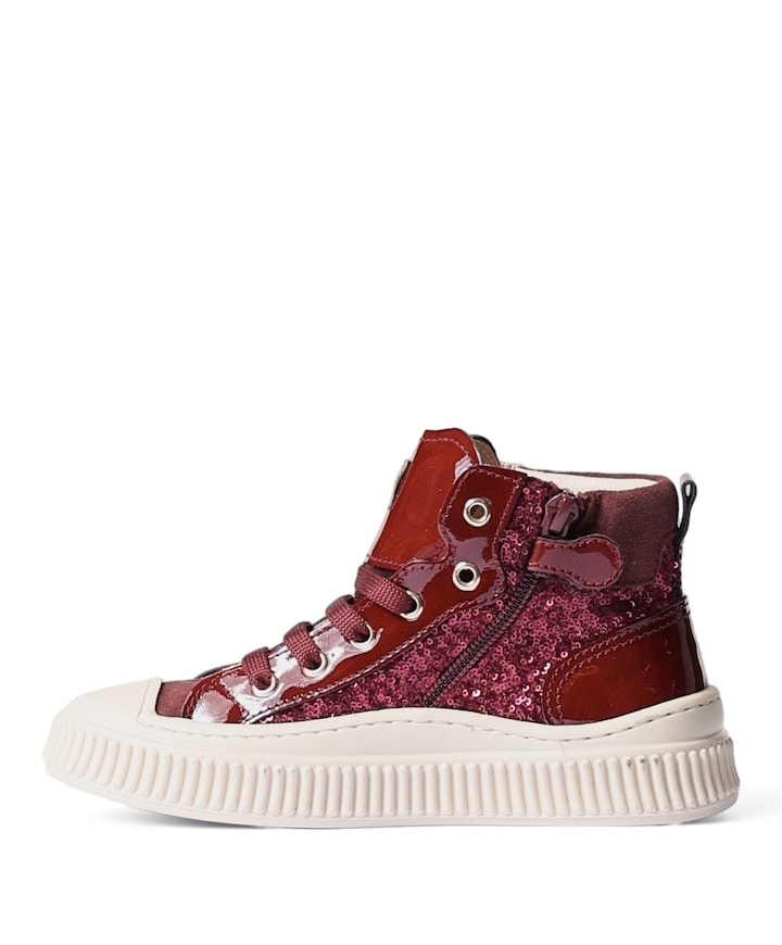 meisjes veterschoenen bordeaux
