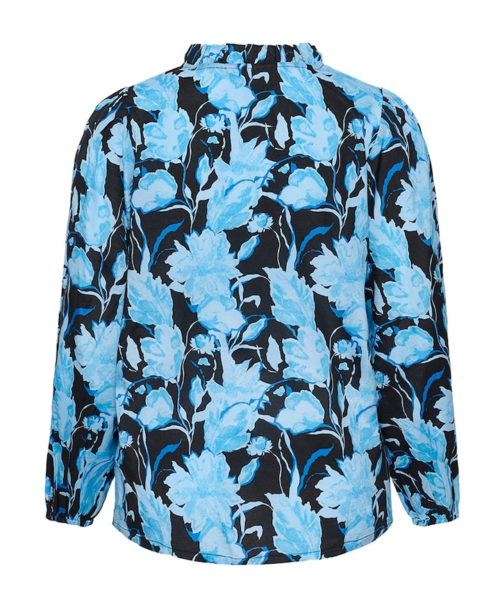 Dames blouse blauw