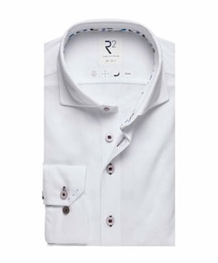 Heren overhemd lange mouw wit