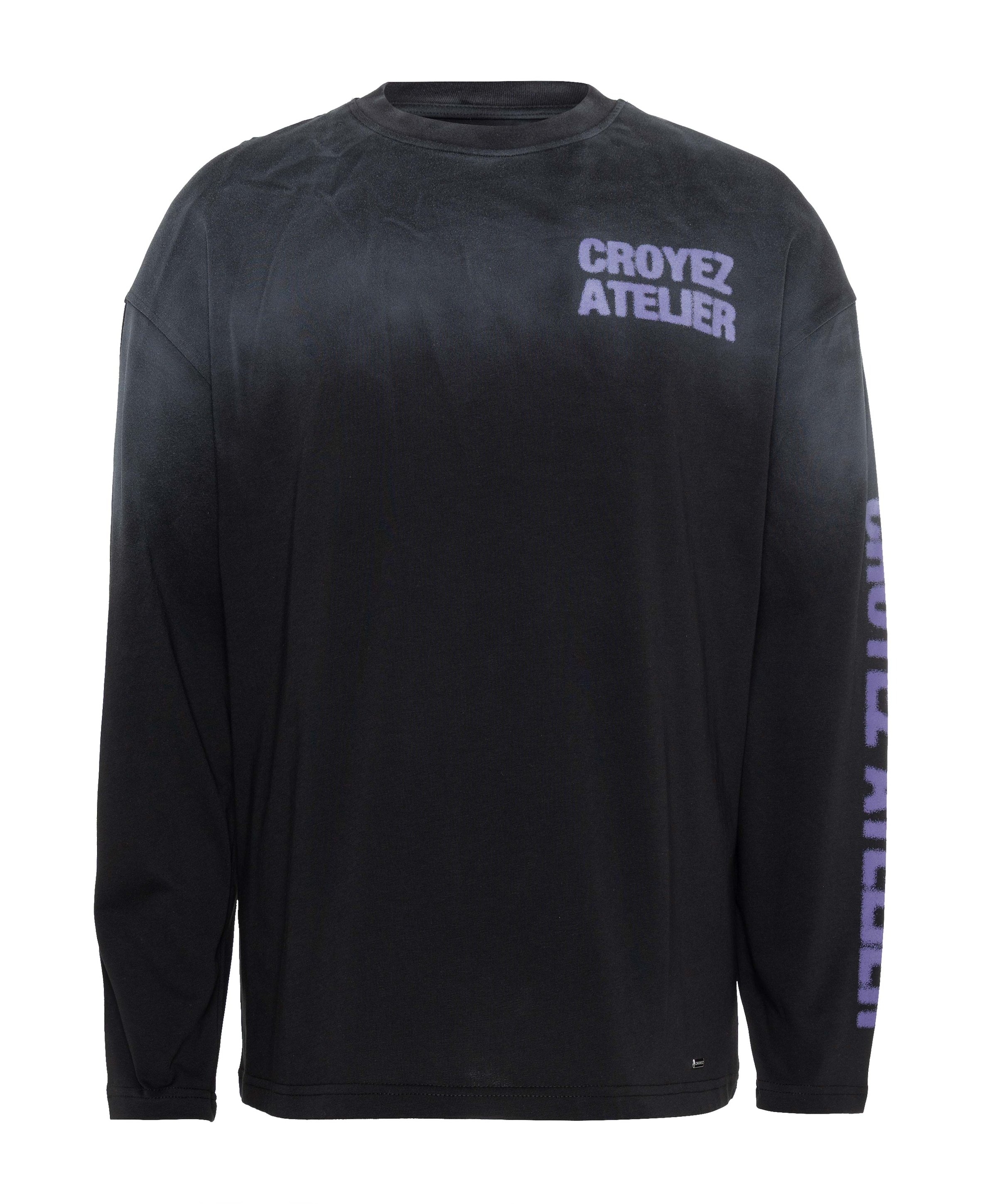 Heren longsleeve zwart
