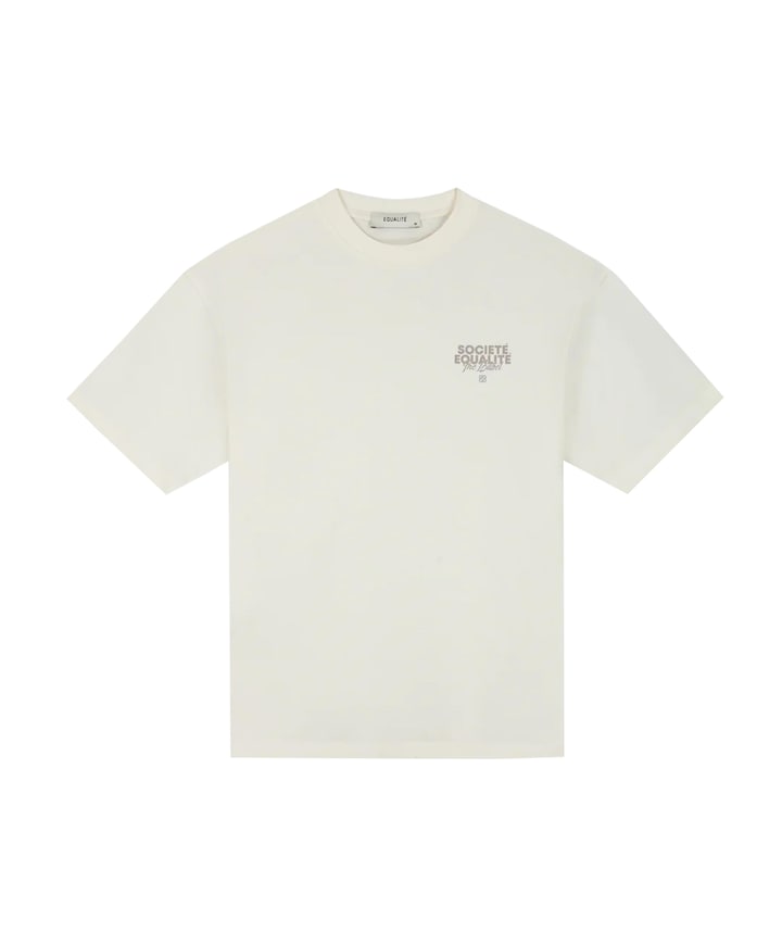 Uniseks t-shirt ecru