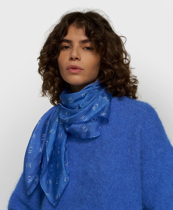 Dames sjaal blauw