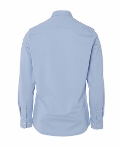 Heren overhemd lange mouw blauw