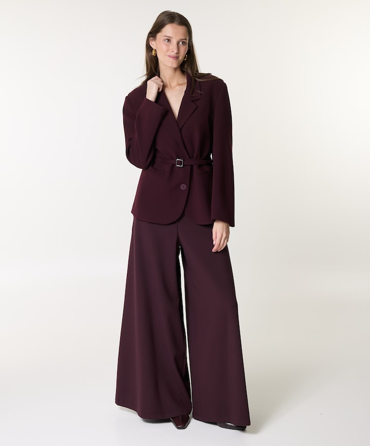 dames broek bordeaux