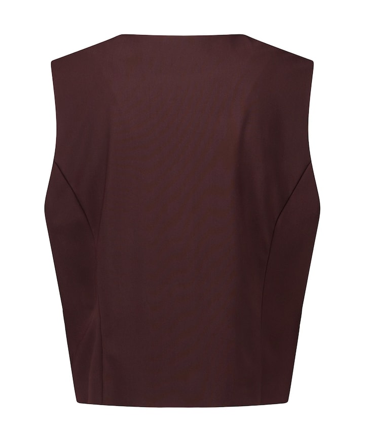 Dames gilet bruin