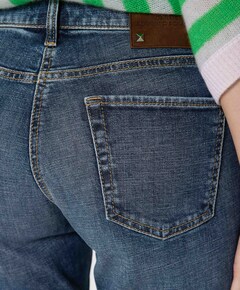 Paris flared dames jeans blauw