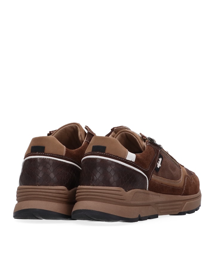 Connery heren sneakers bruin