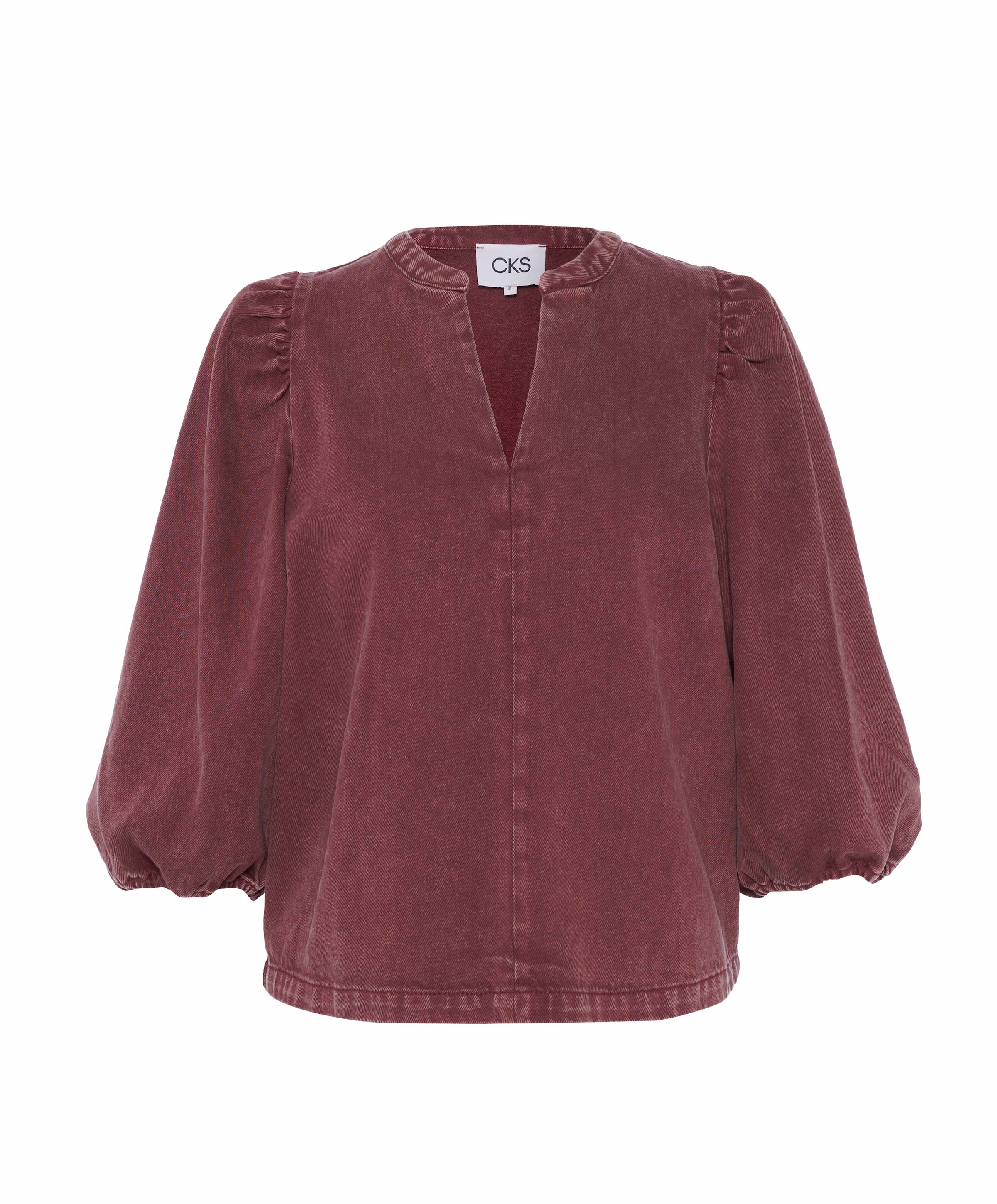 Dames blouse bordeaux