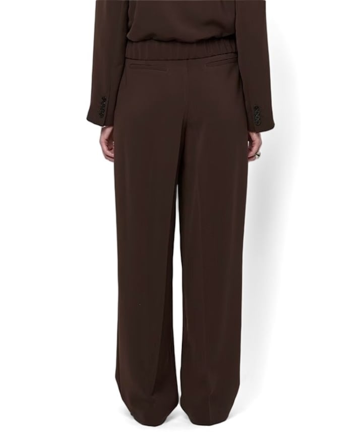 Chad pleated dames broek bruin