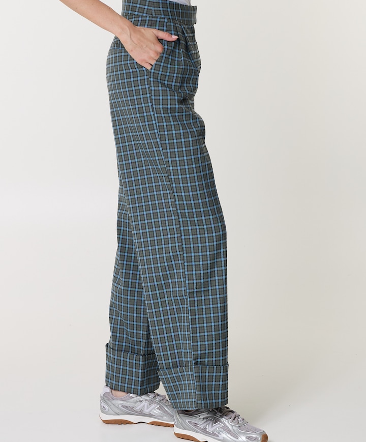 2-Pierce dames broek groen