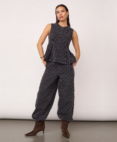 Dames top grijs