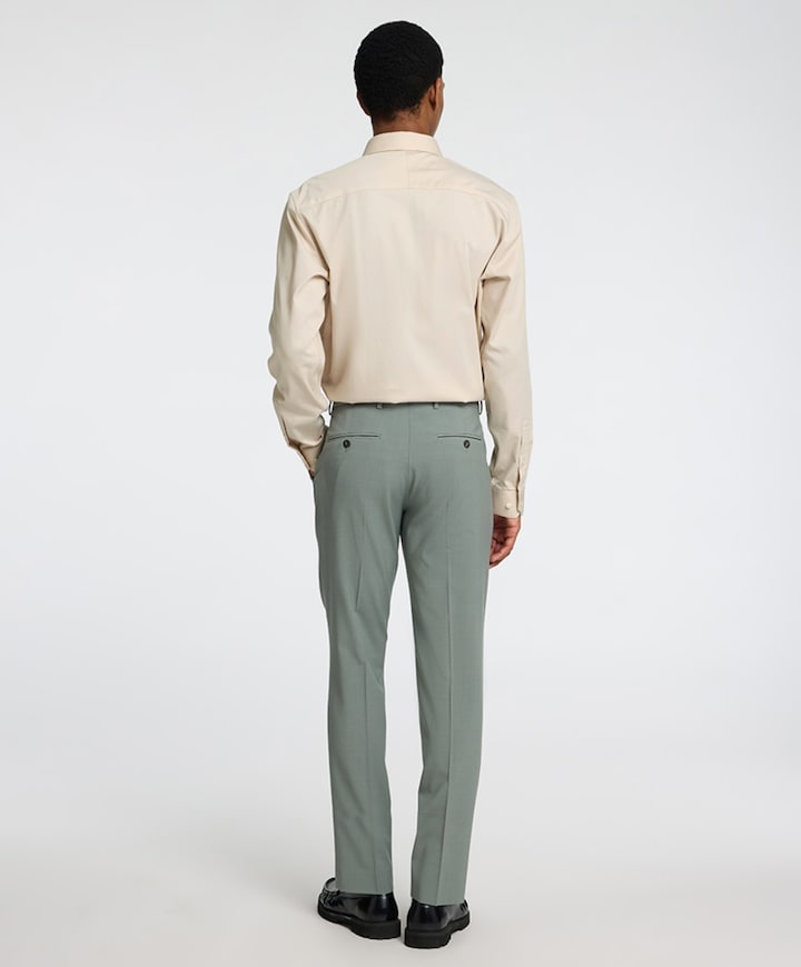 Overhemd lange mouw beige