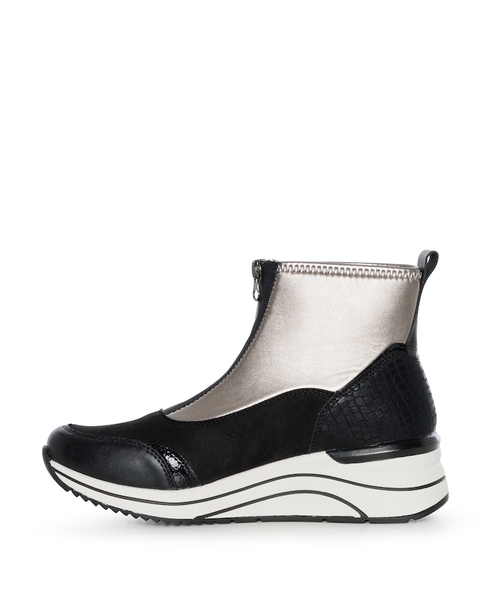 dames enkellaarzen zwart