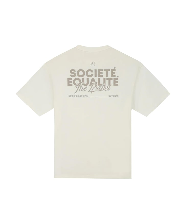 Uniseks t-shirt ecru