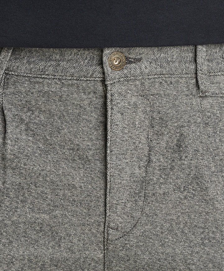 FALTURE RELAXED WOOL-LOOK heren broek grijs