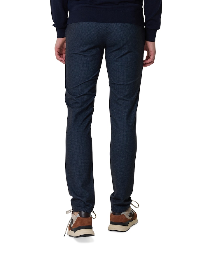 Flatfront Tapered Fit broek blauw