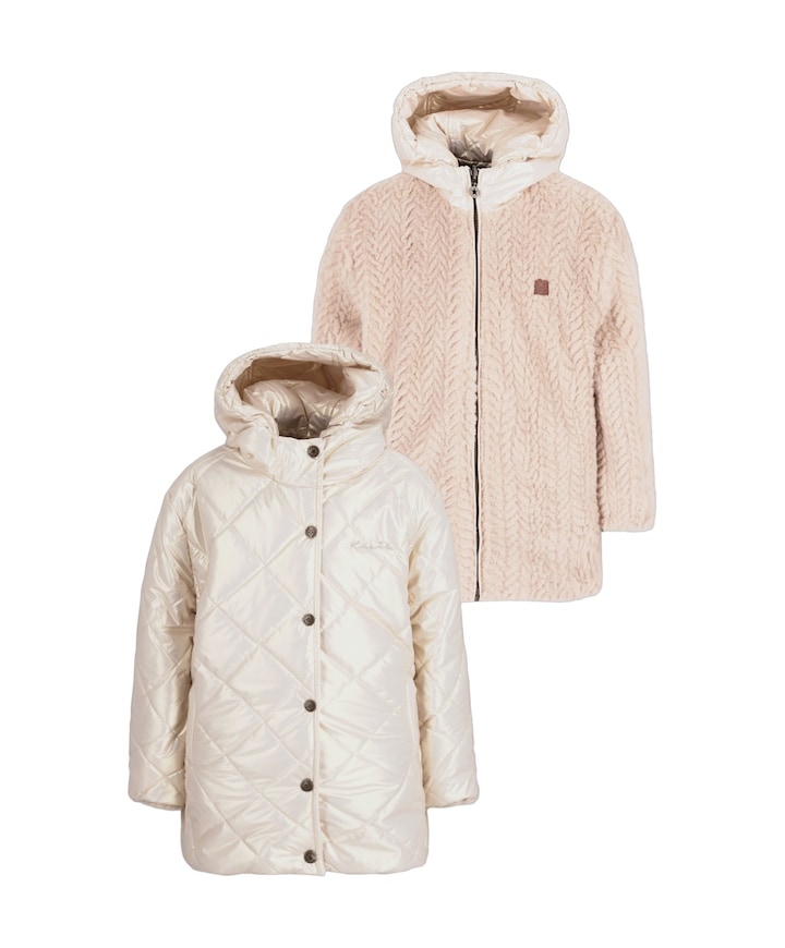 Meisjes jas beige