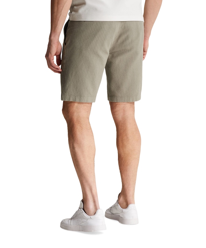 CHINO SHORTS STRUCTURE heren korte broek bruin