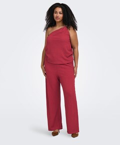 CARERIKKA HW WIDE CRINKLE PNT dames broek rood