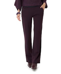 Jenny Wide Leg dames broek bordeaux