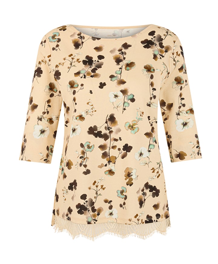 Dames T-shirt beige