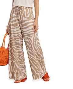Grace zebra dames broek beige