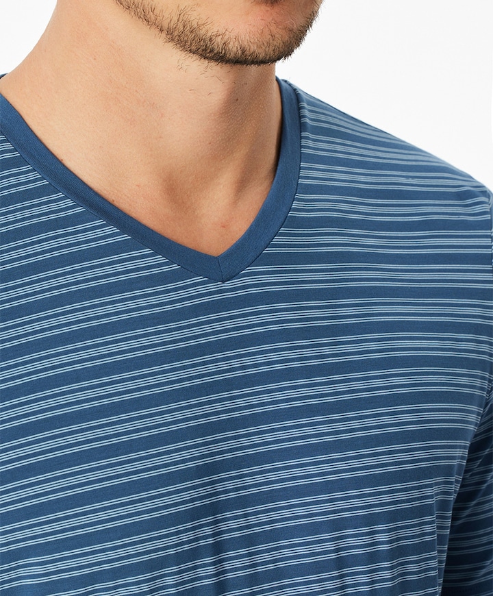 Heren pyjamaset blauw