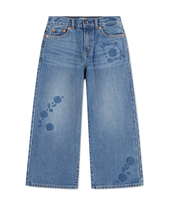LVG High rise bagg meisjes jeans blauw