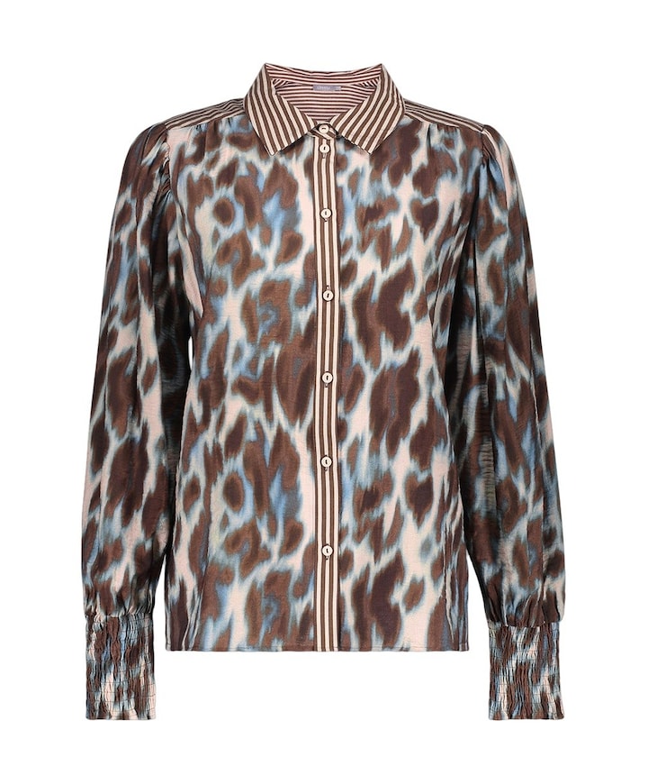 Dames blouse bruin