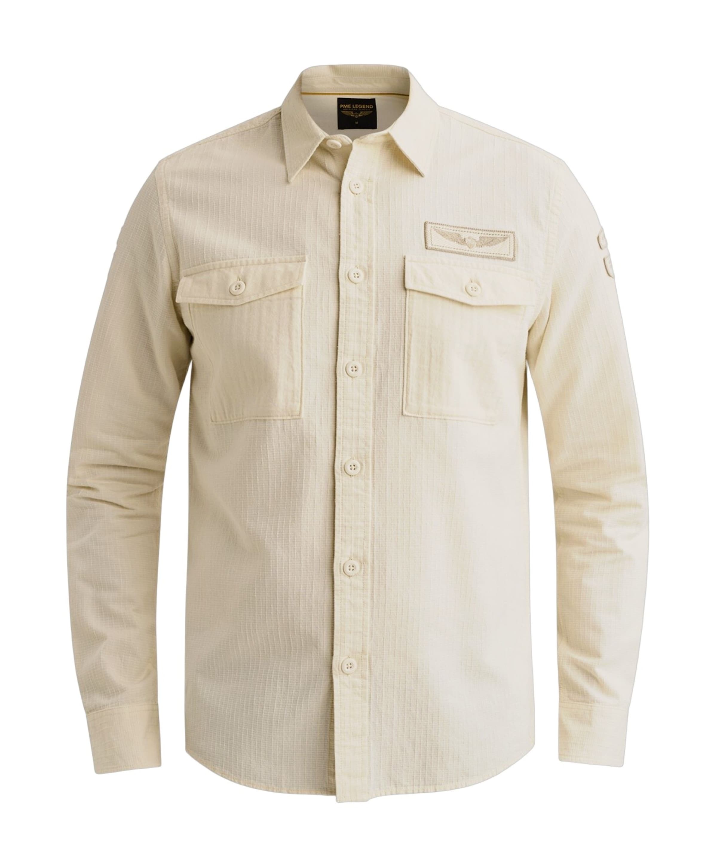 Heren overshirt ecru