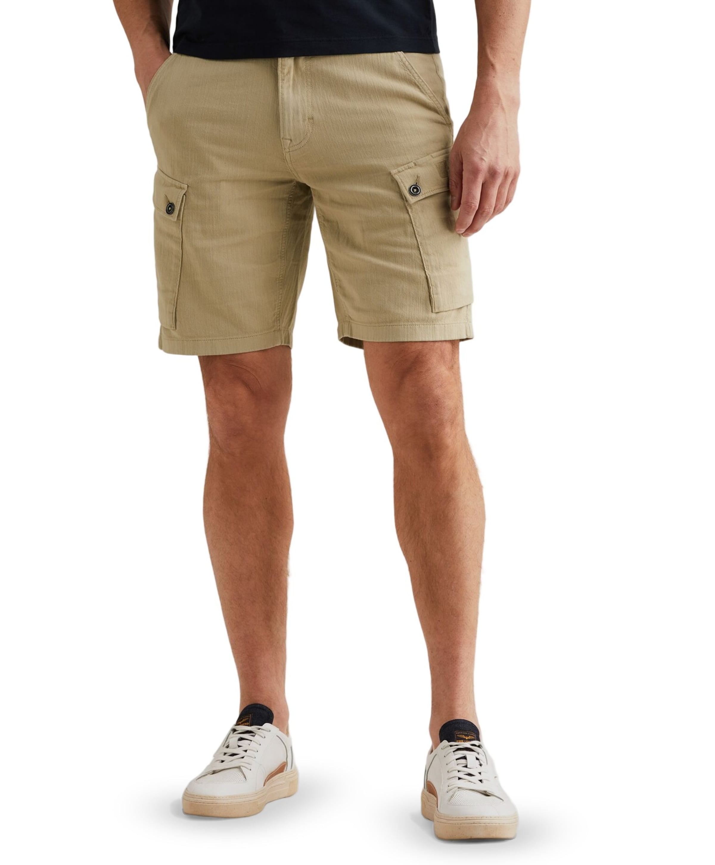 ENGINE CARGO SHORTS SLUB TWILL GD heren korte broek groen