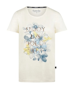 Dames pyjamatop ecru