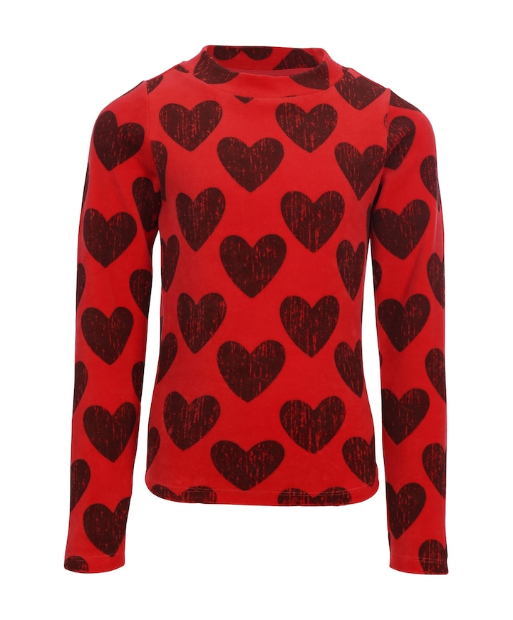 Meisjes longsleeve rood