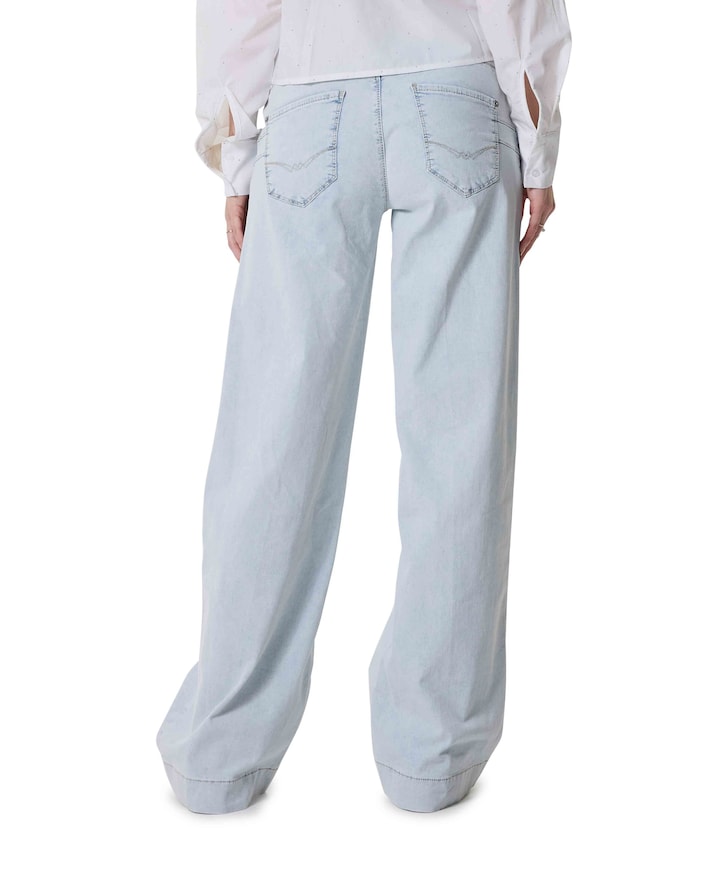 RICH PALAZZO dames jeans blauw