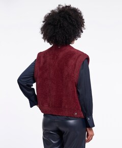 Dames gilet rood