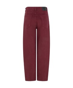 Barrel denim dames jeans bordeaux