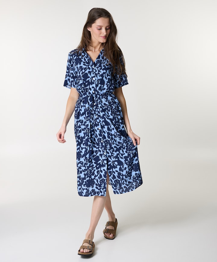 Dames jurk blauw