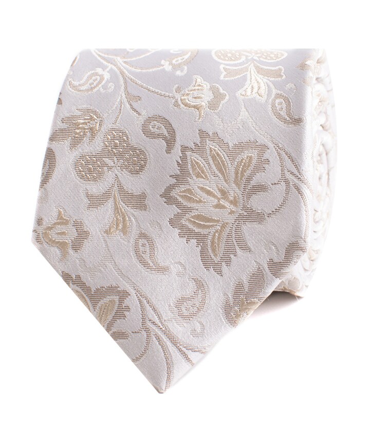 Heren stropdas beige