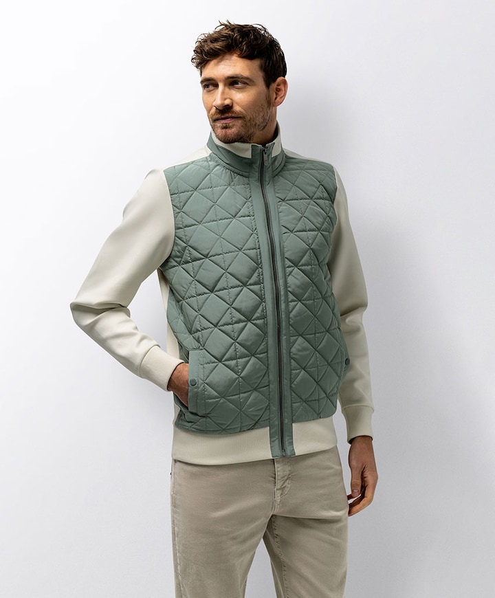 Heren vest groen