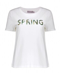 Dames T-shirt ecru