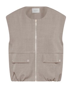 Dames gilet beige